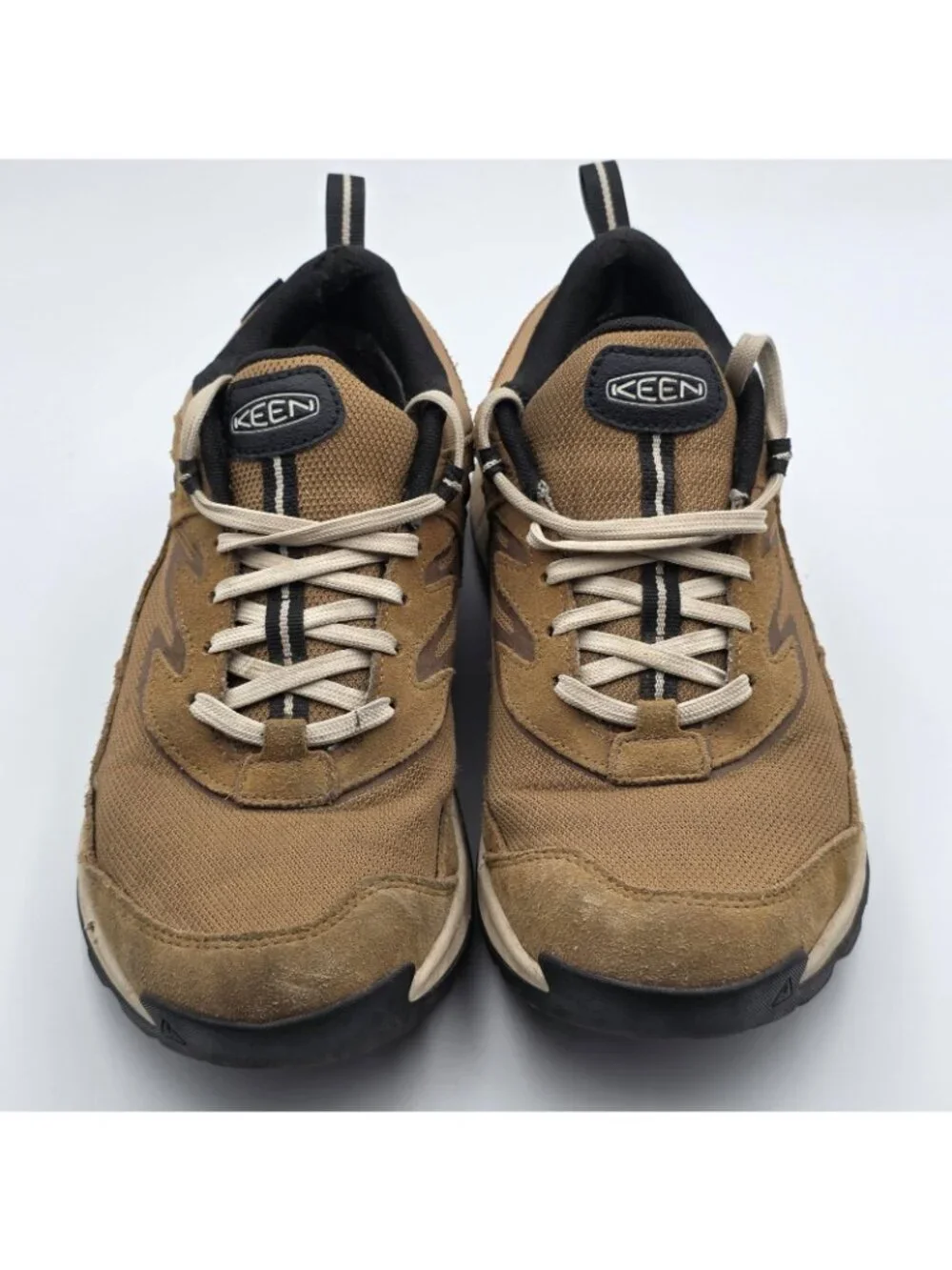 KEEN Womens 9 Brown Waterproof Hiking Trail Shoes Cushioned Outdoor Sneakers
